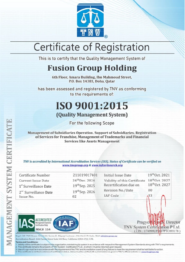 ISO 9001:2015 Quality Management System