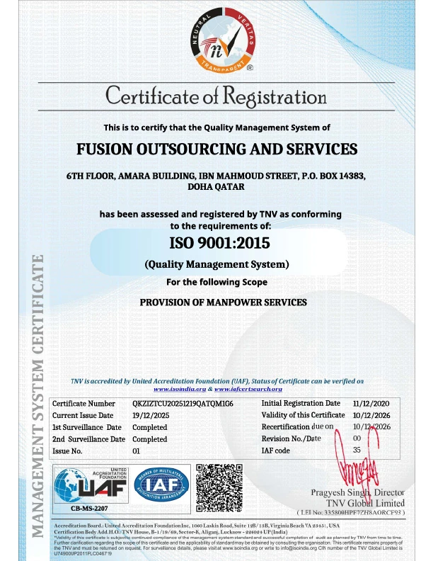 ISO 9001:2015 <br> Quality Management System